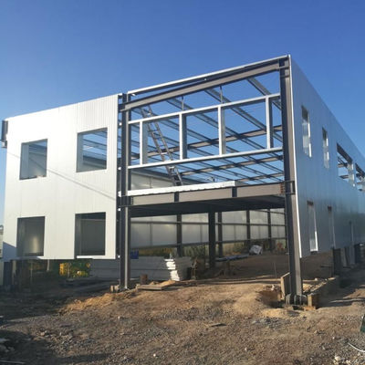 Đơn giản Prefabricated Steel Office Building Sơn bề mặt