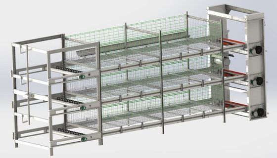 Thép khung lớp trứng gà lồng OEM gà đẻ trứng lồng