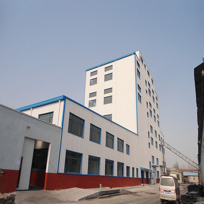 Long Span Prefabricated Steel Buildings Warehouse Sơn chống rỉ sét