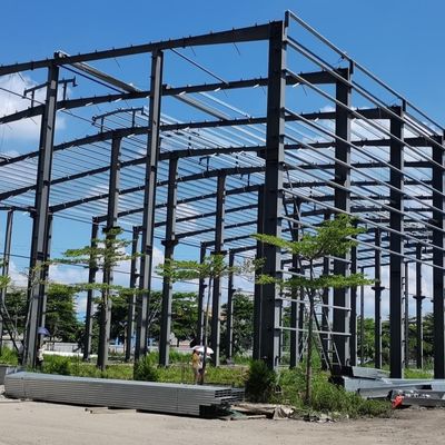 Sơn chống rỉ sét Xưởng kim loại Tòa nhà kho kim loại chế tạo sẵn ODM