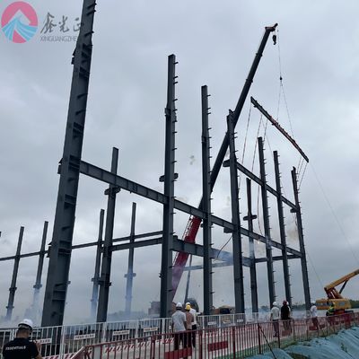 Xưởng kho thép có sợi rào sơn Xưởng kho thép được chế tạo sẵn Xưởng kho thép được chế tạo trước Giấy chứng nhận CE