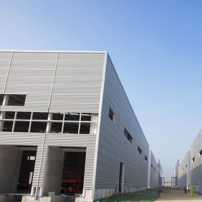Xưởng kho thép có sợi rào sơn Xưởng kho thép được chế tạo sẵn Xưởng kho thép được chế tạo trước Giấy chứng nhận CE