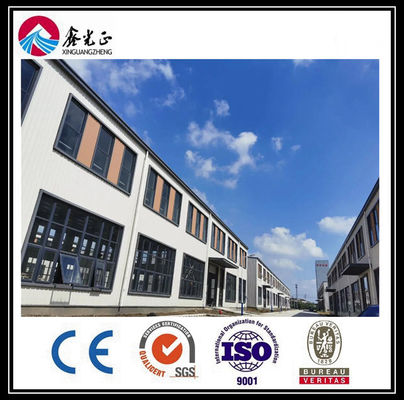 Nhà kho mái nghiêng Tòa nhà chế tạo sẵn Xưởng chế tạo khung thép tái chế