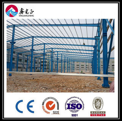 Nhà kho mái nghiêng Tòa nhà chế tạo sẵn Xưởng chế tạo khung thép tái chế