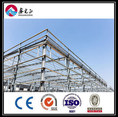 Nhà kho mái nghiêng Tòa nhà chế tạo sẵn Xưởng chế tạo khung thép tái chế