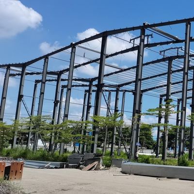 Sơn chống rỉ sét Xưởng kim loại Tòa nhà kho kim loại chế tạo sẵn ODM
