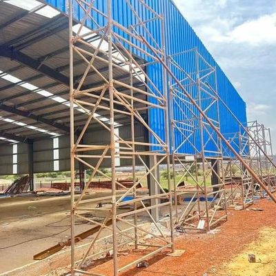 Xưởng thép chế biến sẵn cách nhiệt với khung thép H sơn hoặc thép kẽm