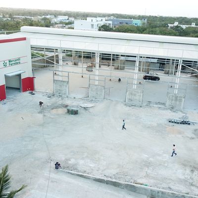 Hot Dip Galvanized Prefab Warehouse Building Large Span BV Chứng nhận