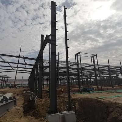 Kháng động đất cấu trúc thép kho xây dựng H phần