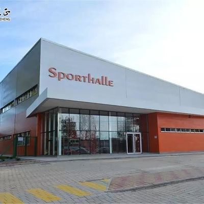Đấu trường cấu trúc thép galvanized Prefabricated màu sắc cho tập thể dục
