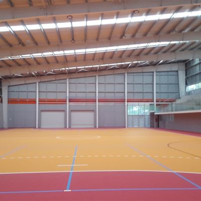 Đấu trường cấu trúc thép galvanized Prefabricated màu sắc cho tập thể dục