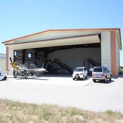 Kháng cháy lớp A Q345B Trọng lượng nhẹ Hangar thép tiền chế Hangar thép cấu trúc