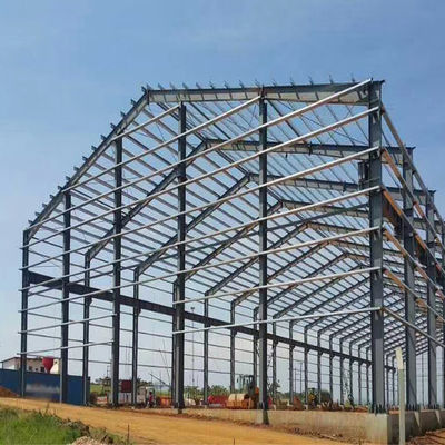 Ứng chống gió Nhà thép tiền chế OEM Tòa nhà khung kim loại