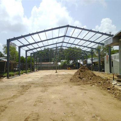 Ứng chống gió Nhà thép tiền chế OEM Tòa nhà khung kim loại