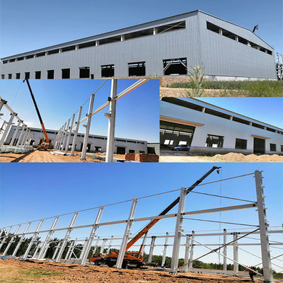 Q235 Xây dựng cấu trúc thép sơn chống rỉ sét khung kim loại chế tạo sẵn