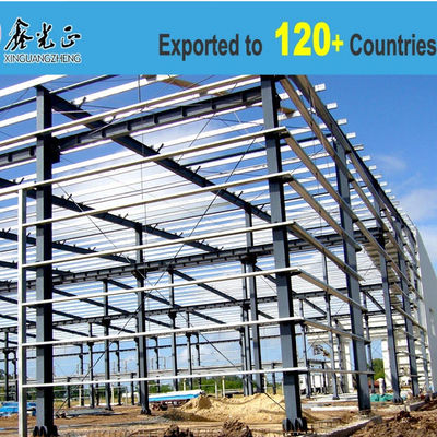 Thép nóng cán khung tòa nhà cấu trúc thép di động nhà để xe