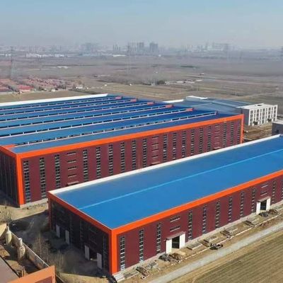 Xương chống ăn mòn Prefab kim loại nhà kho OEM Với khung cổng