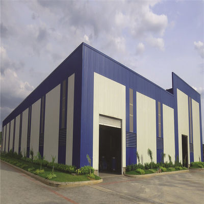 Hot Dip Galvanized Prefabricated Steel Structure Warehouse Whole House System Nhà máy xây dựng