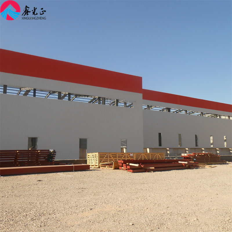 Cấu trúc thép dài bền vững hiện đại Xưởng lớn cho tòa nhà công nghiệp với cách điện