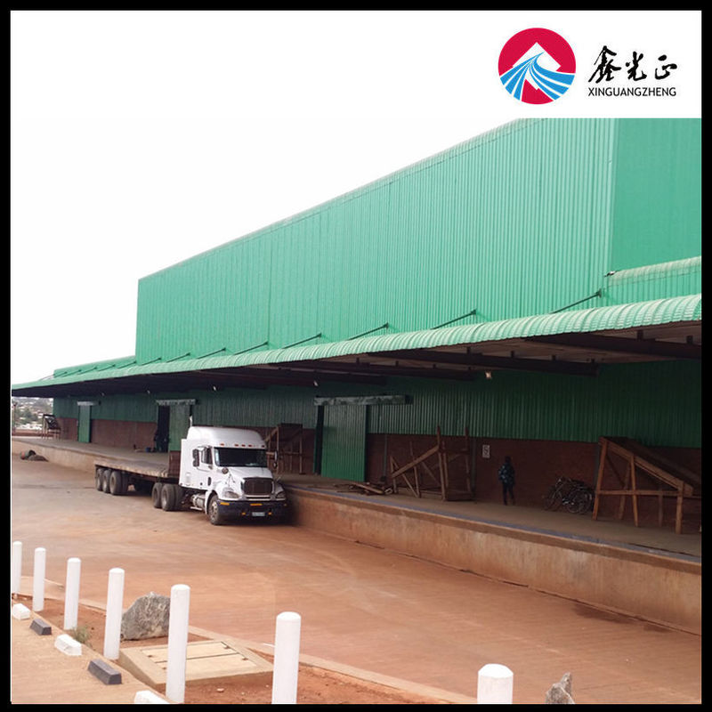 Bọc mái bằng thép màu và tấm thép màu tấm tường tấm thép cấu trúc kho chống động đất lớp 7-9