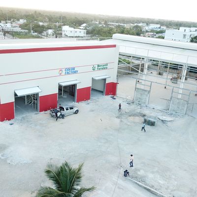 Hot Dip Galvanized Prefab Warehouse Building Large Span BV Chứng nhận