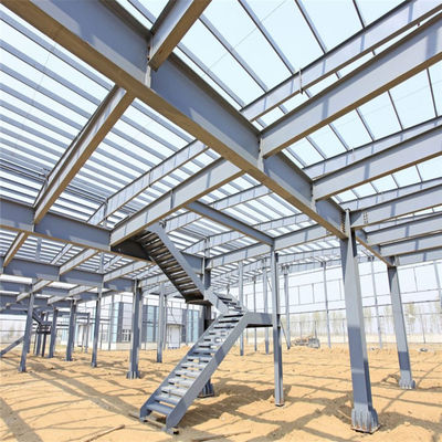 Hot Dip Galvanized Prefabricated Steel Structure Warehouse Whole House System Nhà máy xây dựng
