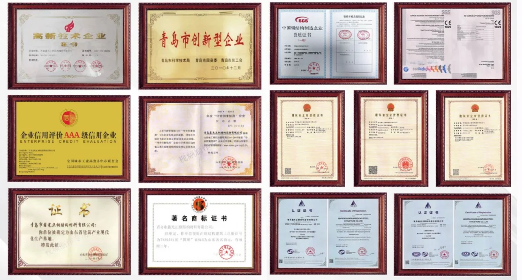 ODM Thép khung nhà tiền chế 8
