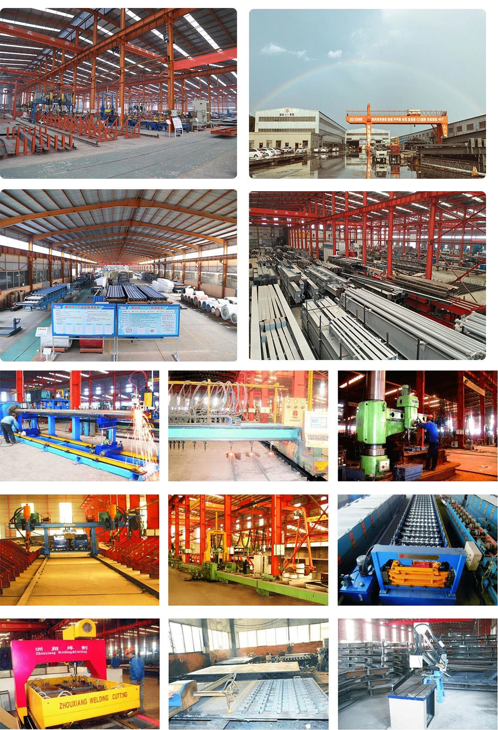 OEM Nhà khung thép nhẹ được chế tạo sẵn 6